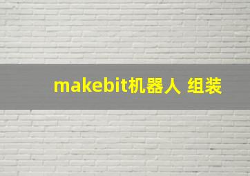 makebit机器人 组装